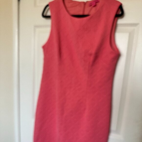 XL Vintage inspired coral Betsey Johnson Polyester Dress - Picture 1 of 6